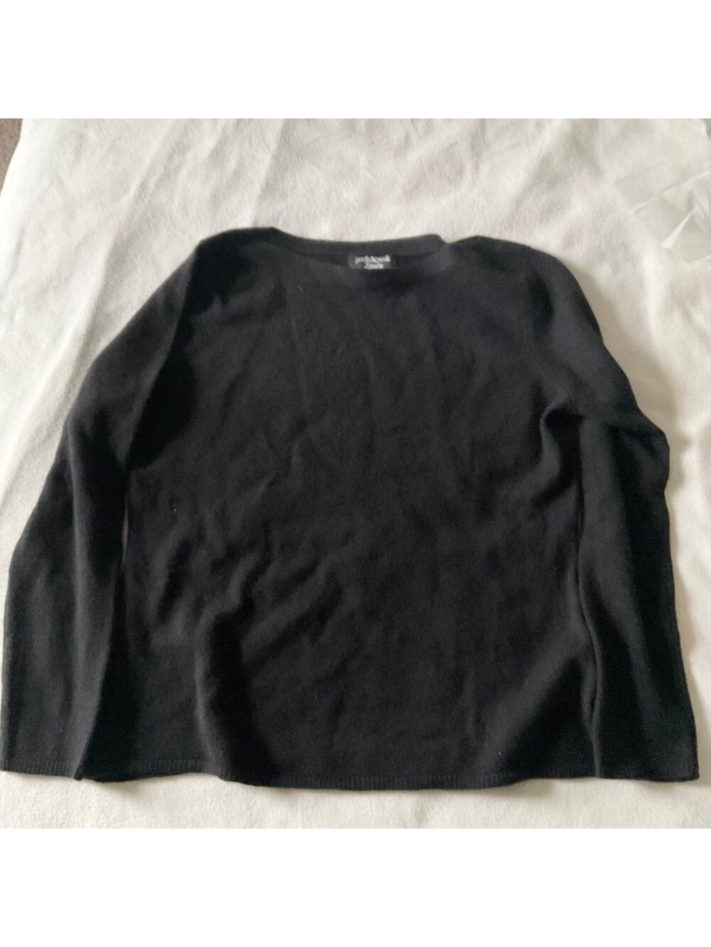 PECK & PECK black cashmere sweater jumper L